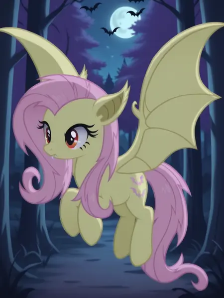 Flutterbat (Fluttershy) | My little pony | [ illustriousXL ]