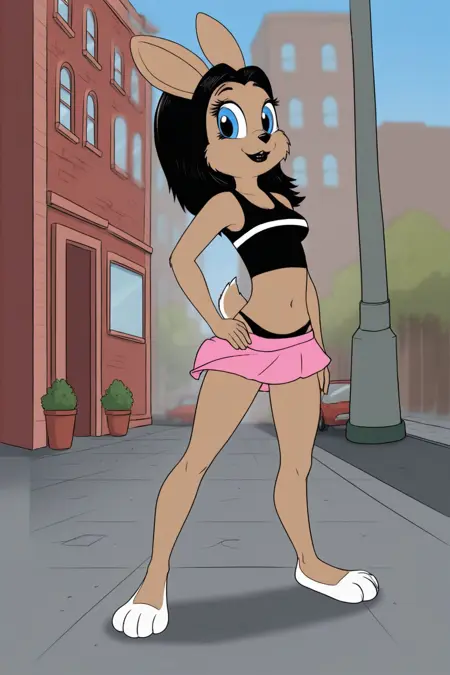 Zaya (Rule 63 Zayats from "Nu, pogodi!" by Hamsy)/Зая (R63 Заяц из "Ну, погоди!" от Hamsy)