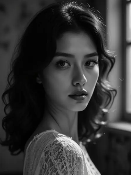 Toki_no_-F.1-Black and White Portrait