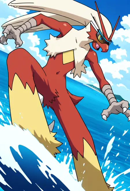 Blaziken: The Kickin' Chicken | バシャーモ (Pokedex #0257) [Illustrious]