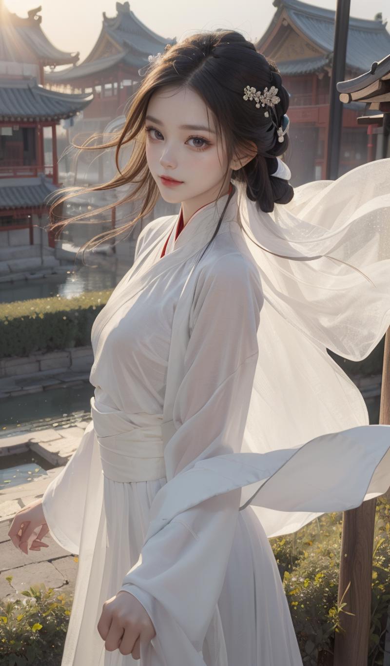 一件简单的白色汉服 a simple white hanfu image by YuriTanaka