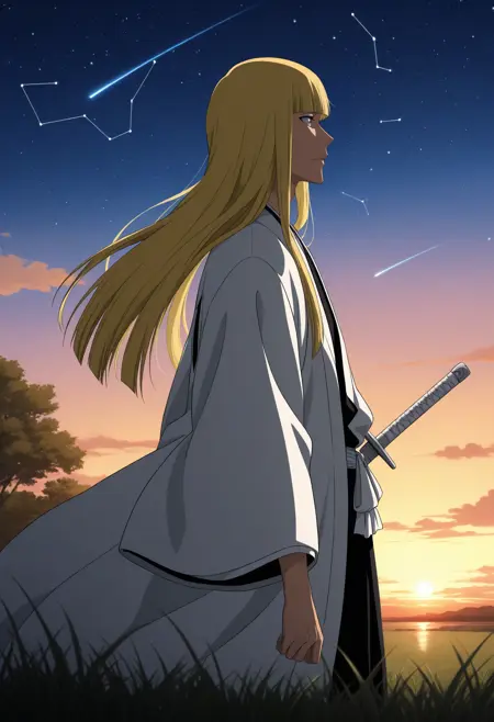 Shinji Hirako (平子 真子), captain of the 5th Division, Bleach (ブリーチ), LoRA, IllustriousXL