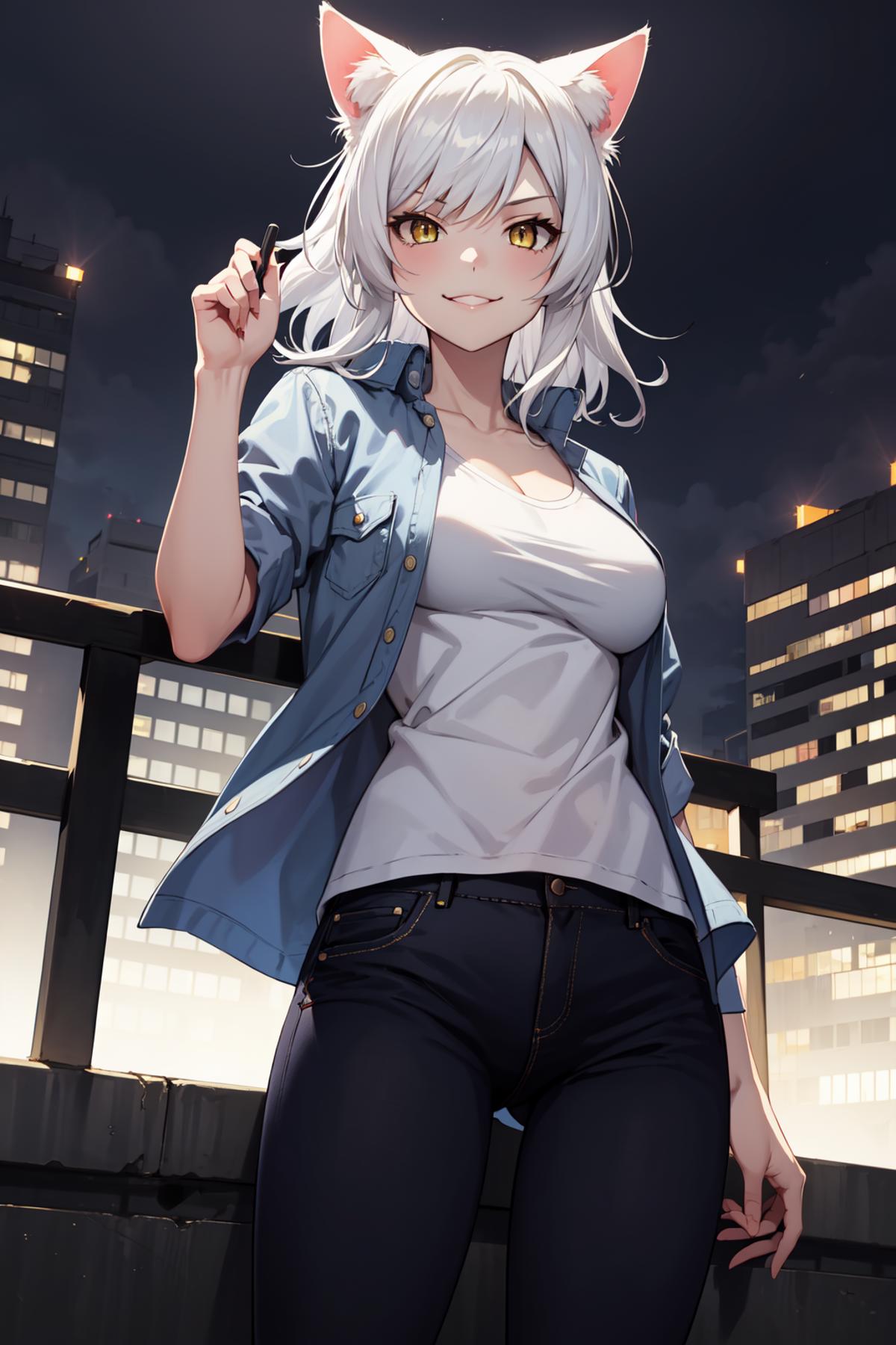 Black Hanekawa/ブラック羽川 (Bakemonogatari) LoRA | 5 Outfits image