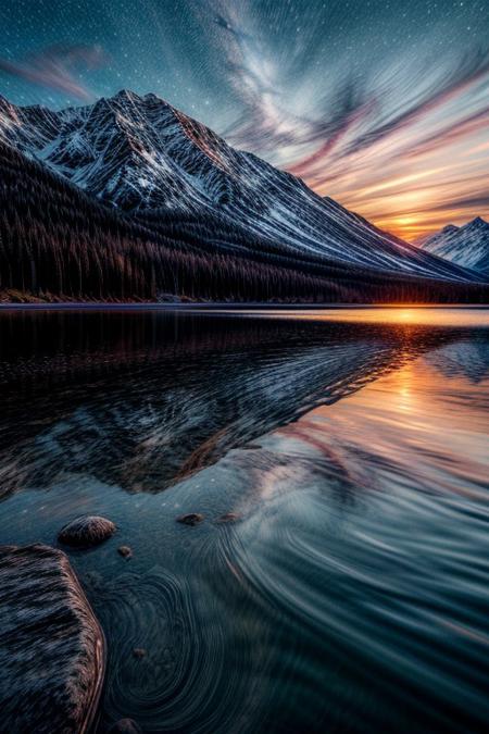 awards winning photography, trending on art station, masterpiece, best quality, ultra-detailed, realistic, 8k, one pine tree, flowers fields, many kinds of flowers, a couple of deer on very distant, lakes, meadows, glitter, moonlight,  Crystal landscape, Crystal flowers, Crystal fantastic, out-of-this-world scenery, lifelike, naturalism, greatest naturalism photo, immaculate detailed realism photography, rich colors, best colors perfect composition, perfect colors, colorful, clear photo, intrigue nature panorama, delicate nature photo, immaculate micro-details nature elements, Crystal landscape, Crystal flowers, Crystal fantastic, out-of-this-world scenery, prettiest, breathtaking beautiful, nature, super delicate photo, surreal, insanely lifelike, top best naturalism photography, greatest detailed, intricate details, depth of field, (no human:1.6),