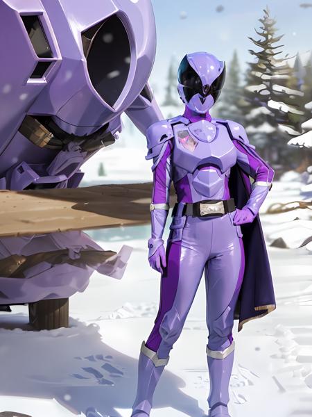 papillionohger helmet, cape, armor, belt, bodysuit, purple cape, purple bodysuit, gloves, purple gloves, buckle, purple footwear