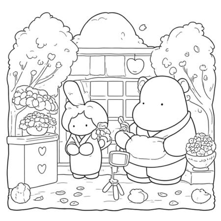 Cute coloring book V1