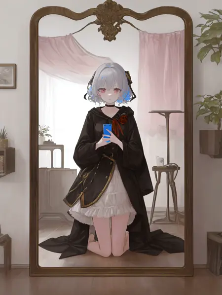 Mirror Selfie Pose (LoRA) 