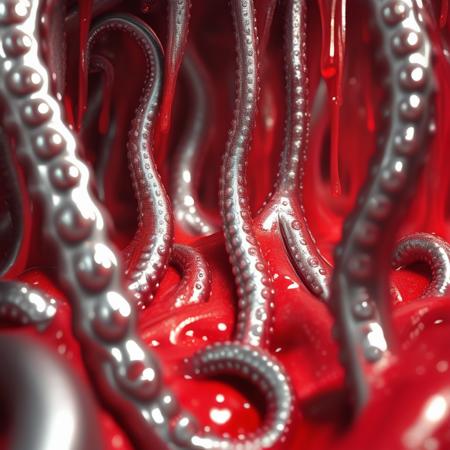Red Slime Silver Tentacles - PONY V1