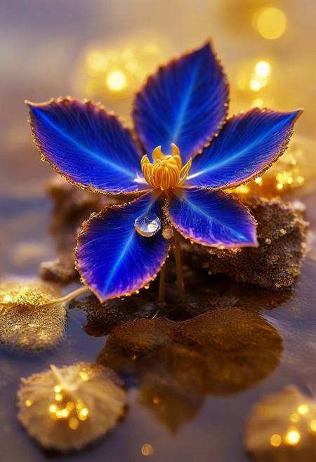 hyper detailed, water horizon, divine lapis mineral flower emerges from water, leafs, , golden glow, vibrant glow, golden lake,  golden dust, sparkles, glitter
midjourneyv6.1,  fluorite mineral, flu0rite, iridiscent, WhiteMold