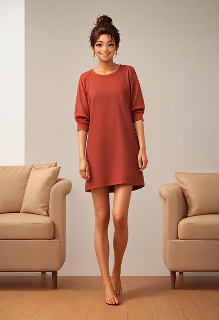 BT Relaxed Mini Dress Pony v1