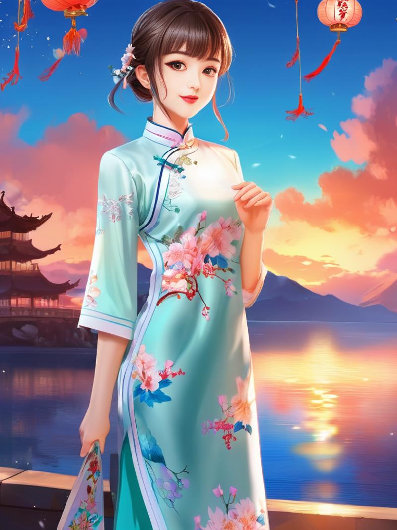 SDXL-zy_国风旗袍 qipao image by meiyouzhuya