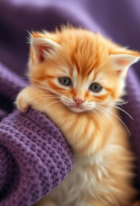 cute little baby kitty hug