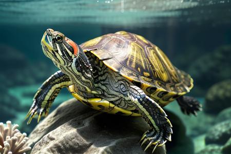 【红耳彩龟】red-eared-slider turtle v1.1