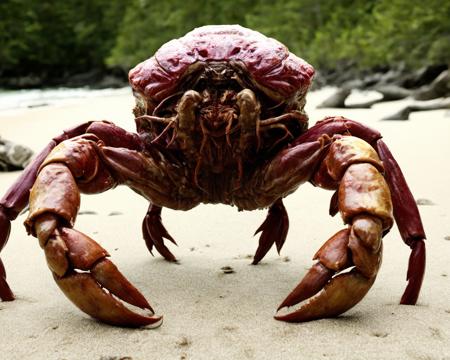 solo,horror,a mutated flesh crab,raw photo,8k,cinematic shot,beach,<lora:FleshMonstrosityXL:0.75>