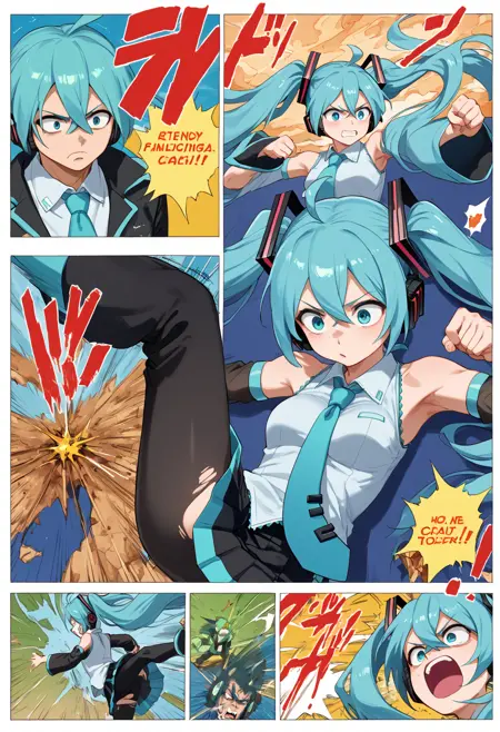 Dragon Ball Battle Comic Random Generator (FULL COLOR) Pony XL | ドラゴンボール バトル 漫画 ランダムジェネレーター(フルカラー)