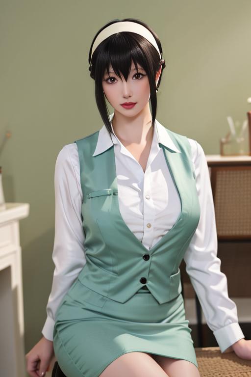 星之迟迟 约尔福杰 职员制服 hoshilily yor forger cosplay image by Thxx