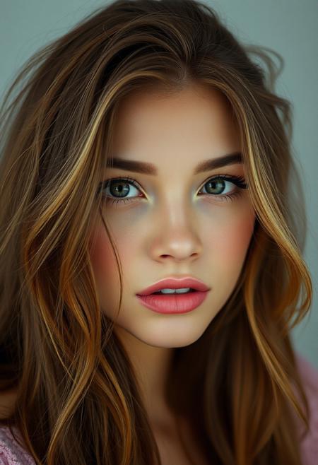 photorealistic, hd photography, cute woman, soft makeup