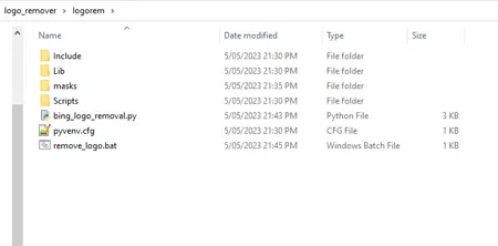 Remove Bing Logo Script Alternate