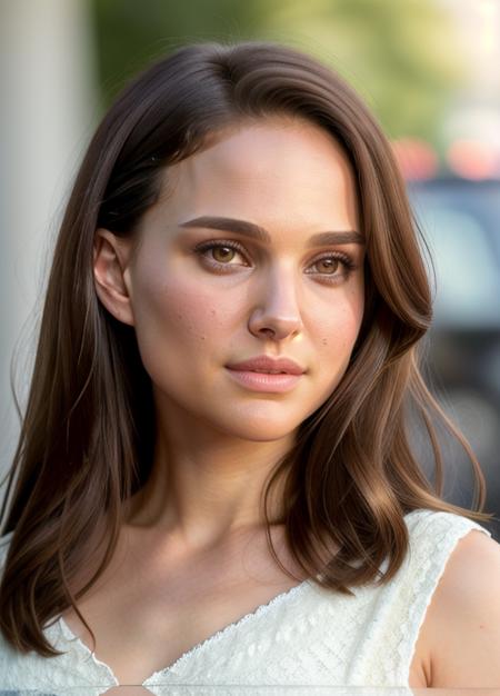 ((masterpiece)), (best quality), perfect anatomy, highres, detailed, (8k), photorealistic,best quality, ultra highres, ((detailed face)),
<lyco:natalieportman_lycoris_01-000001:1>, 1girl, natalieportman-smf, solo, brown hair, realistic, long hair, brown eyes, blurry background, lips, portrait, blurry, closed mouth, looking to the side, smile, looking away, nose