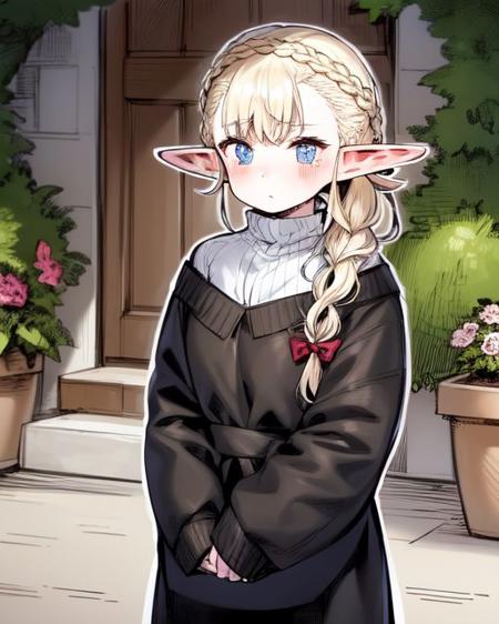 <lora:Synedoche:1.2>
1girl, elf, (very long)(French braid) hair