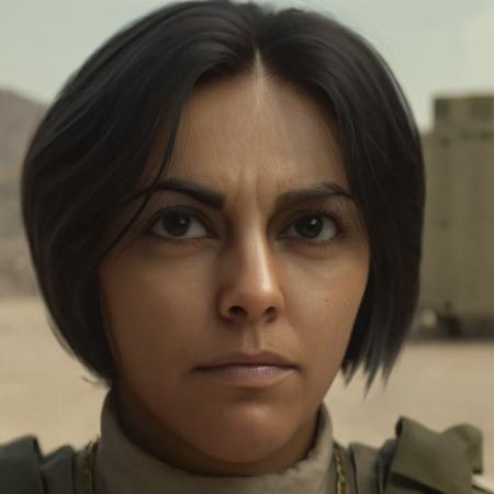 cinematic film still of Valeria Garza closeup,Valeria Garza a Mexican woman staring at camera with a serious look on her face,modern warfare style,1girl,solo,looking at viewer,short hair,black hair,closed mouth,male focus,black eyes,lips,portrait,realistic modern warfare style
<lora:Modern Warfare style:0.45> <lora:Valeria Garza:1>, shallow depth of field, vignette, highly detailed, high budget, bokeh, cinemascope, moody, epic, gorgeous, film grain, grainy