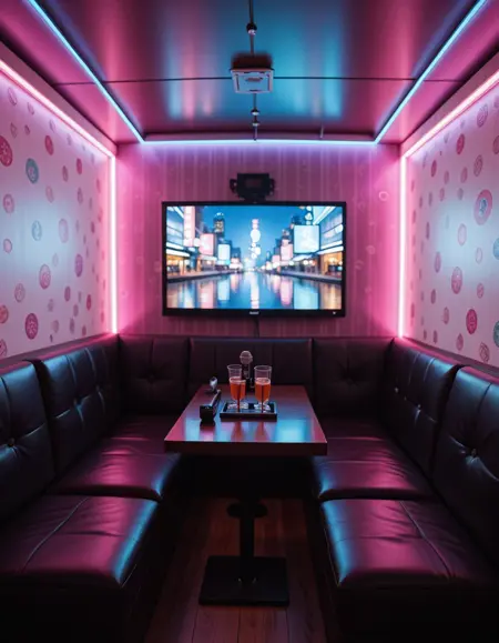 Japanese karaoke room illu