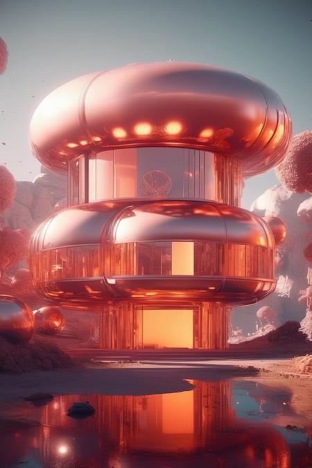 solarpunk city overgrowth in the style of Filip Hodas