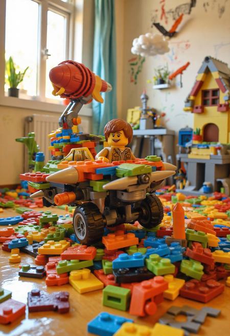 Unfazed lego style Flux v1.0