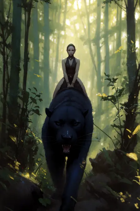 Animal Rider Concept: Bear - Lion - Panther - Wolf