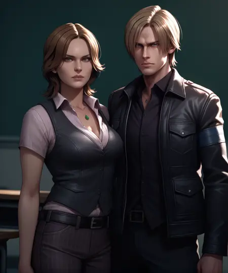 Leon Kennedy & Helena Harper [Resident Evil 6] PonyXL