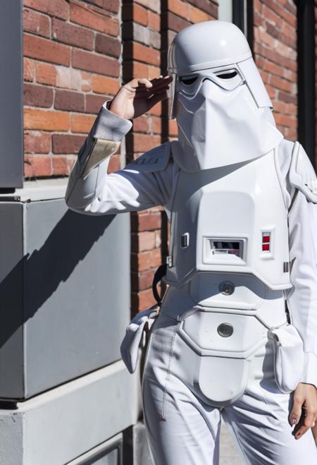 a woman in white (swsnwtrpr suit:1.3) in a pose<lora:SnowtrooperV10:0.8>,mask,googles.RAW photo, 8k uhd, dslr, soft lighting, high quality, film grain, higly detailed face,ultra detailed,masterpiece quality,Fujifilm XT3