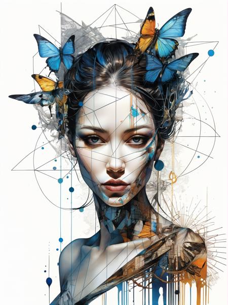mysterious silhouette woman, by Minjae Lee, Carne Griffiths, Emily Kell, Geoffroy Thoorens, Aaron Horkey, Jordan Grimmer, Greg Rutkowski, amazing depth, masterwork, surreal, geometric patterns, intricately detailed, bokeh, perfect balanced, deep fine borders, artistic photorealism , smooth, great masterwork by head of prompt engineering <lora:add-detail-xl:2>