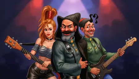 90s Drawn art style from the game Petka and VIC