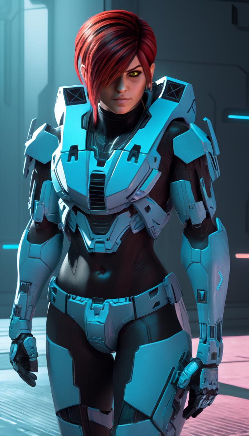 Agent Carolina [Red versus Blue | Halo] LoRA XL (Can kick more ass than Master Chief) image by Hevok