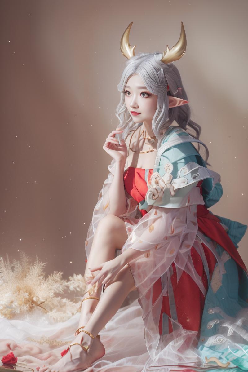 【Realistic & Anime & 3D】yao - Honor of kings/王者荣耀-- 瑶 - 遇见神鹿 image by oceanes