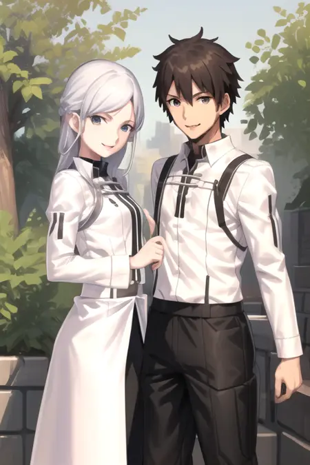 Ritsuka Fujimaru x Riesbyfe Stridberg (Fate/Grand Order x Melty Blood)