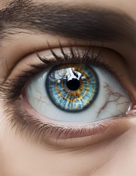 single eye, professional photo of perfecteyes eyes, studio lighting, intricate, earth reflected in the eye