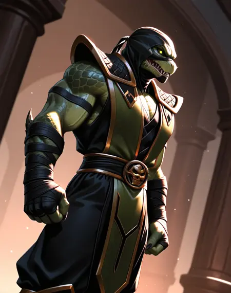 Reptile Retcon (Mortal Kombat) (Illustrious) (AD)