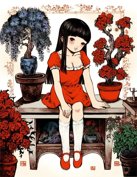 Fractal Underground Studio / Hachitake Hatsuki (八竹彗月) artstyle (Pixiv, Manga, etc) [Pony]