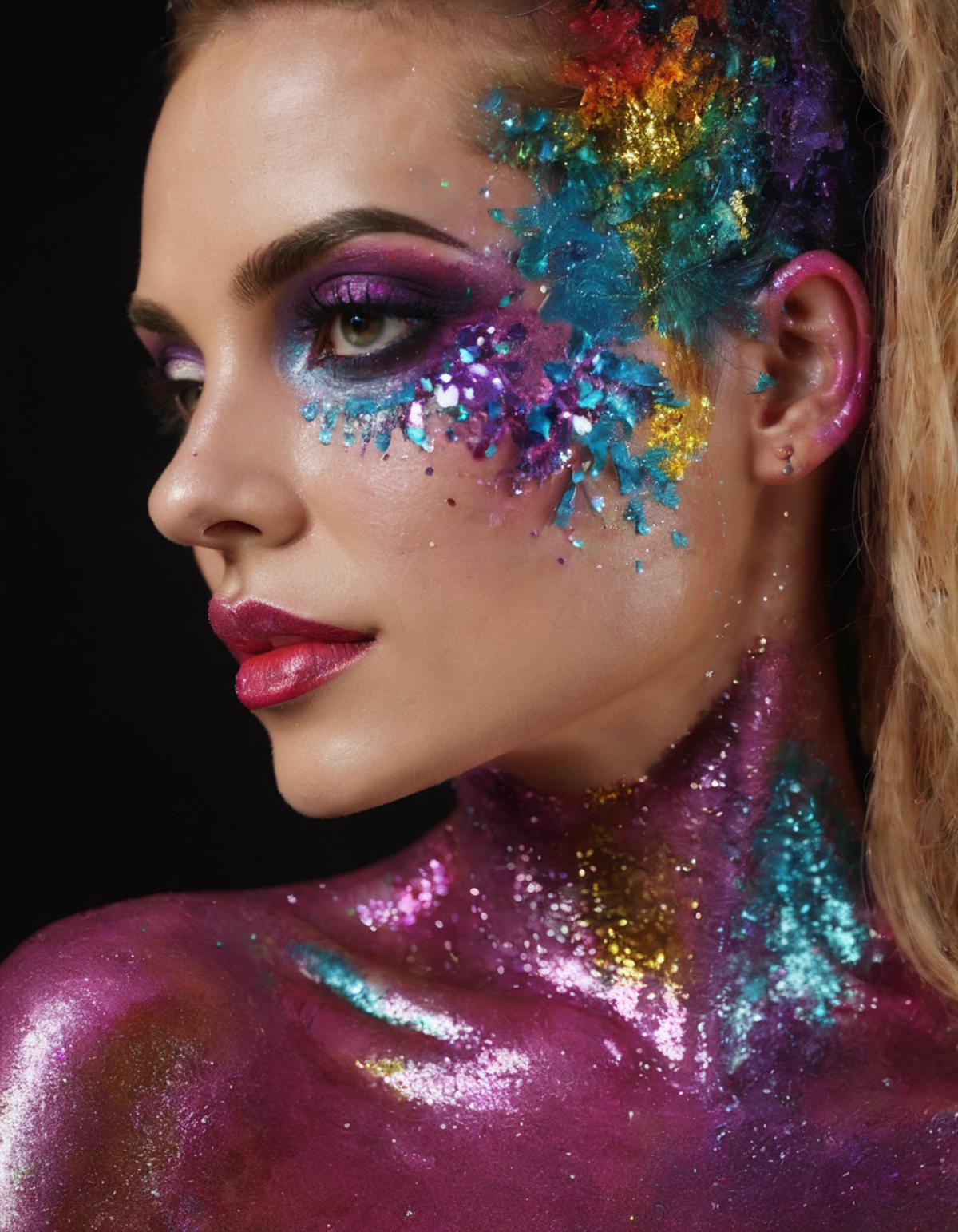 Glitter Body Paint SDXL Style LoRA image by getphat