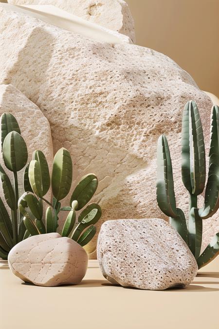 aliag3, simple background, gray background, clean background, countertop, still life, display stone, rocks, texture, three-dimensional, plants, real, Karesansui