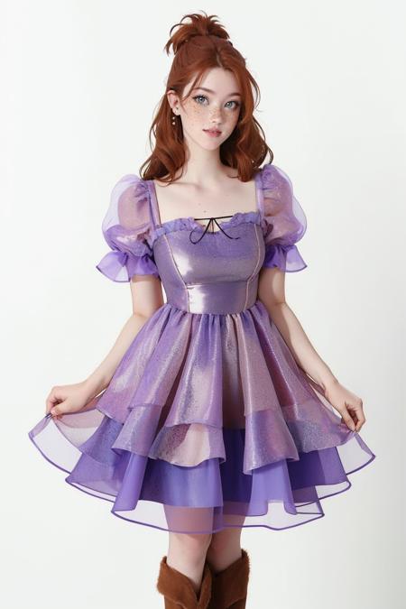 s0ftm1n1, dress, short sleeves, puffy sleeves, layered dress