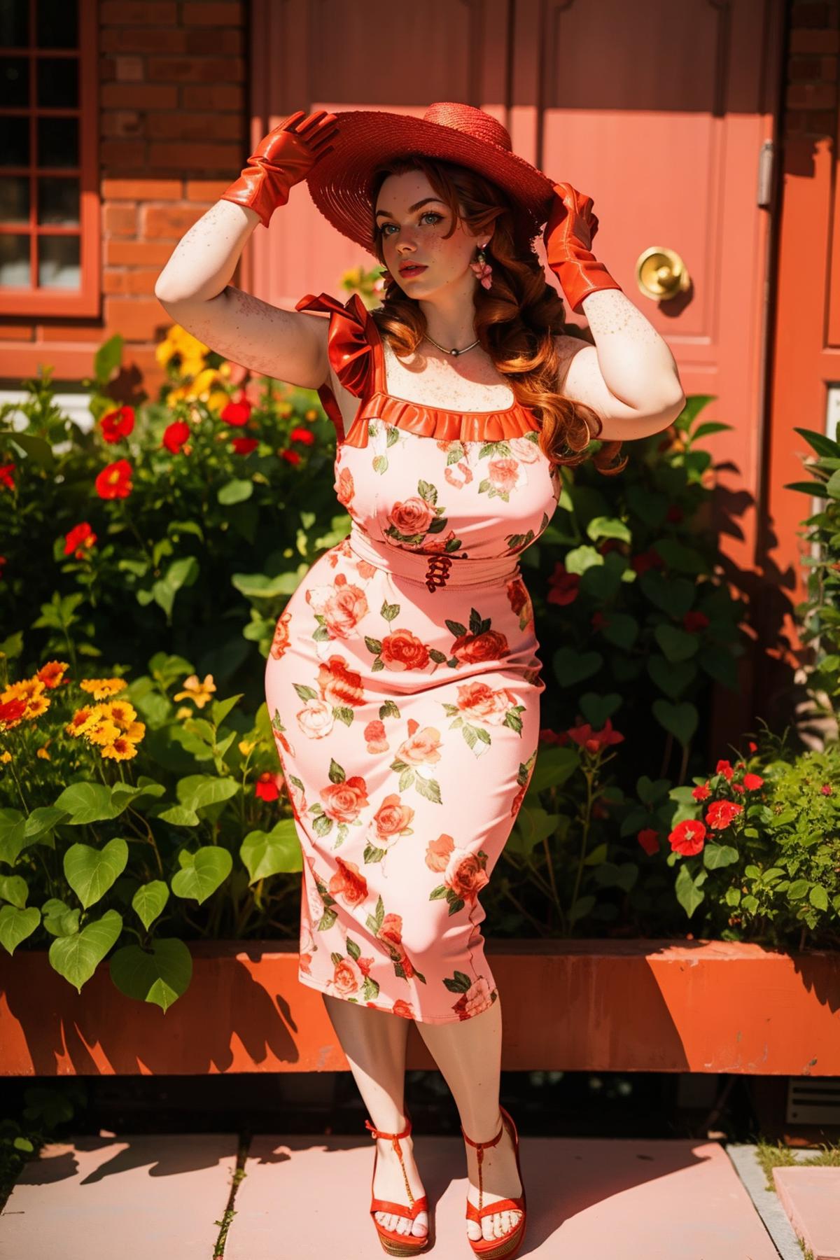 Floral Wiggle Vix Dress image by freckledvixon