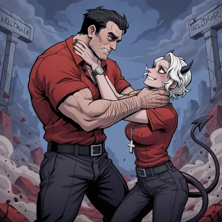 Choking Each Other | Shrekman Hentai Loras