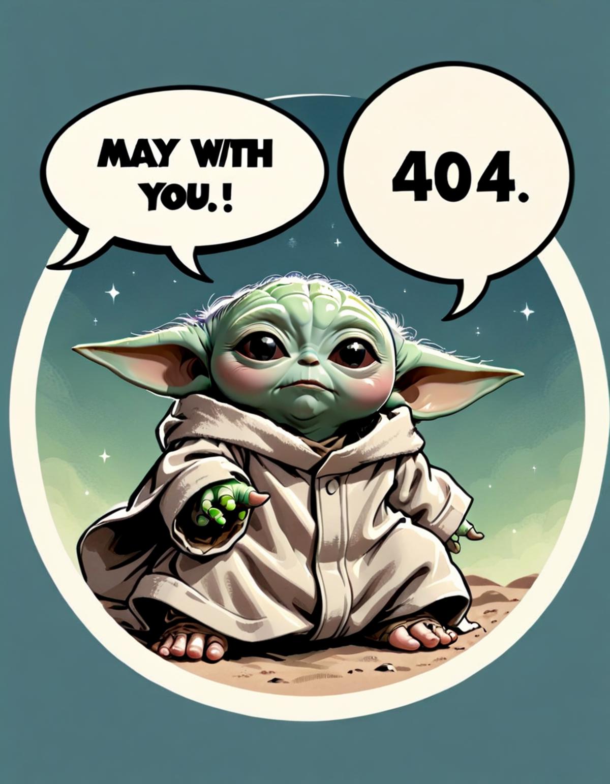 May the 4th Be with You: A Star Wars Comic with Baby Yoda.