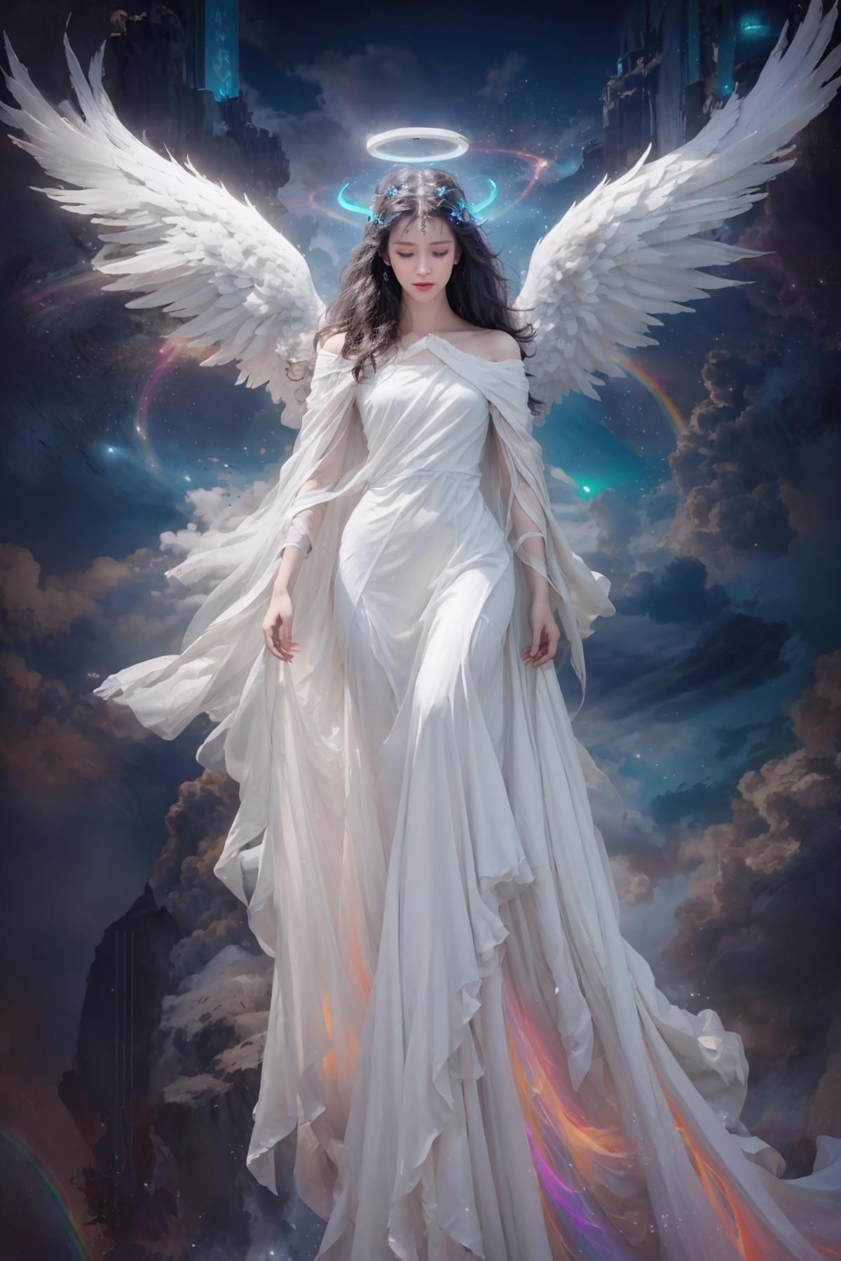 绪儿-绝美彩虹天使 beautiful rainbow angel image by jurgengolf