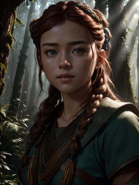 photo of aloy, fullbody photo, masterpiece, (((highres, photorealistic, best quality, perfect lighting))), adult, mature, female, 1girl, 8k, realistic, photo-realistic, ultra-detailed, (portrait photo of aloy in forest, masterpiece, best quality, highest quality, cinematic lighting, (volumetric lighting), extremely detailed CG unity 8k wallpaper, focused, 8k wallpaper, 4k wallpaper, extremely detailed, ultra realistic, photorealistic, sharp focus, HDR, (high contrast), photograph, detailed and intricate, instagram, portrait, highly detailed, sharp focus, illustration, cinematic lighting )