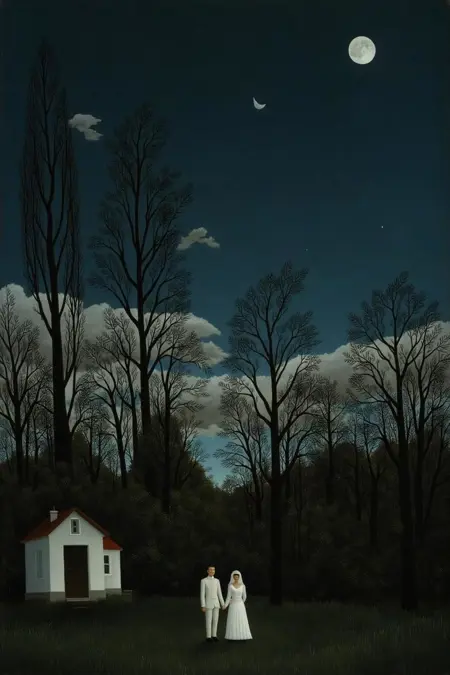 Urban Jungle: Henri Rousseau Naïve Art (Primitivism) Landscape Painting Style