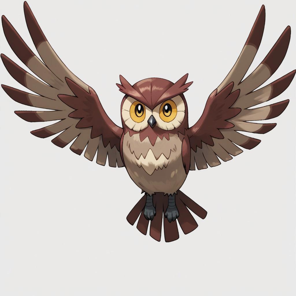 score_9, score_8_up, score_7_up, 
nv-pokegen1, 
solo, full body,
owl, pokemon,
 (Electric-Type:1.2), 
high quality, high resolution, detailed, intricate details, 
simple background, white background