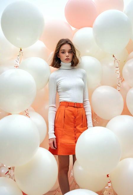 fashion portrait photo of beautiful young woman from the  wearing a  turtleneck standing in the middle of a ton of white balloons, <lora:MJ52:0.65> rule of thirds, imaginative brilliant tour de force with elaborate details, (bubblegumpink and striped colors:0.1), <lora:MJ52:0.65>
(Ethel Warwick:1.3), modelshoot, pose, , (Ethel Warwick: 1,2) award winning photo macro shot of a beautiful young woman lying , , dynamic lighting, cinematic still, pale skin, screencap, 100mm f/2.8 macro lens, on the knees)(analog photo:1.2),((dynamic pose:1.2),(dynamic camera),(amateur photo:1.3,art retouch,, analog photo),
full body, battle stancevibrant, neon colors, , highly detailed,byJocelyn Hobbie and Charles Dwyer, Triadic color guide,Leica Q2 with Summilux 28mm f/1.7 ASPH, ,clear face, Ultra High Resolution, wallpaper, 8K,Rich texture details, hyper detailed, detailed eyes, detailed background, dramatic angle, epic composition, SimplepositiveXLv1 (masterpiece, high quality, fisheye:1.2), solo, model photoshoot, (black theme:1.1), a stylish girl,